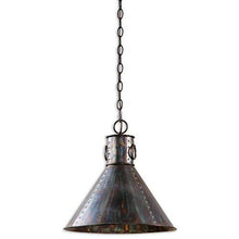 Load image into Gallery viewer, Uttermost 21923 Levone Rustic 1-Light Oxidized Bronze Pendant Lighting Fixture
