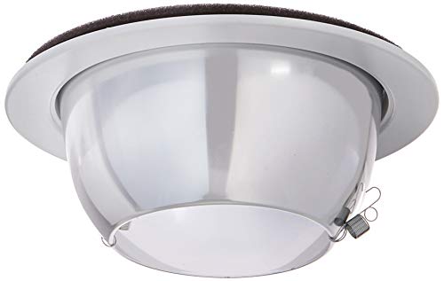 WAC Lighting R-656-CL/WT 6-Inch R600 Line Voltage Series Trim with Open Reflector