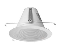 Nicor Lighting 6 Inch White Wet Location Rated Cone Baffle Trim, Fits 6 Inch Housings (17550 Awl)