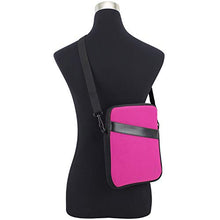 Load image into Gallery viewer, Eastsport Neoprene Crossbody Tablet Bag, Carrying Bag Sleeve with Shoulder Strap for Apple iPad and Tablets, Deep Pink
