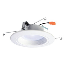 Load image into Gallery viewer, HALO RL 5 in. and 6 in. Matte White Integrated LED Recessed Lighting Retrofit Downlight Trim with 90 CRI, 3000K Soft White - RL560WH6930
