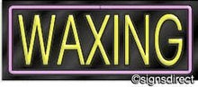 Load image into Gallery viewer, &quot;Waxing&quot; Neon Sign : 145, Background Material=Clear Plexiglass
