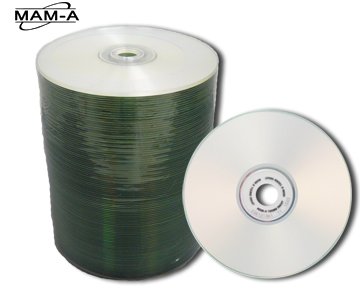 MAM-A CDR74SS / Silver, Ink Jet / 74Min 650MB 100 Pack