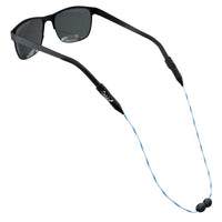 Cablz Monoz Adjustable Eyewear Retainer | Monofilament-Like Line, Adjustable, Off-The-Neck Eyewear Retainer Strap, 14in (Blue/White Swirlz)