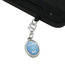 Load image into Gallery viewer, GRAPHICS &amp; MORE Oh Hail No Hell Funny Humor Mobile Cell Phone Headphone Jack Oval Charm fits iPhone iPod Galaxy
