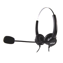 Load image into Gallery viewer, Binaural DC 2.5MM Telephone Headset for Landline Phones,Compatible for Jabra Cisco Polycom Panasonic
