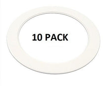 Load image into Gallery viewer, 10 Pack-White Light Trim Ring Recessed Can 6&quot; Inch Over Size Oversized Lighting Fixture
