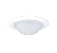 Load image into Gallery viewer, Nicor Lighting 5 In. White Recessed Shower Trim With Frosted Glass Dome Lens (15509)
