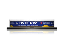 Load image into Gallery viewer, Verbatim Dvd+Rw 4.7 Gb 4 X Spindle 10 No 43488 Rewritable Blank Dvd Dvd+Rw
