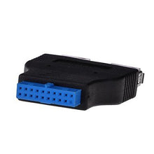 Load image into Gallery viewer, FASEN MIni Portable Motherboard 20-Pin Socket to Dual USB 3.0 Female Ports Converter
