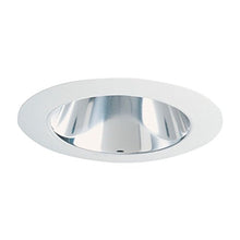 Load image into Gallery viewer, Juno Lighting 442B-WH 4-Inch Deep Cone Recessed Trim, Black Alzak with White Trim
