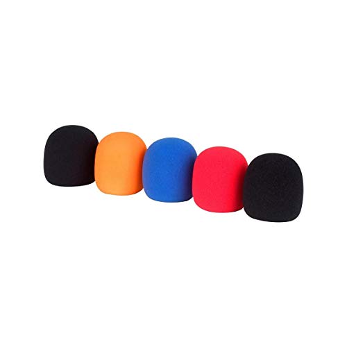 VocoPro WS-5 Microphone Windscreen Set, Assorted Colors