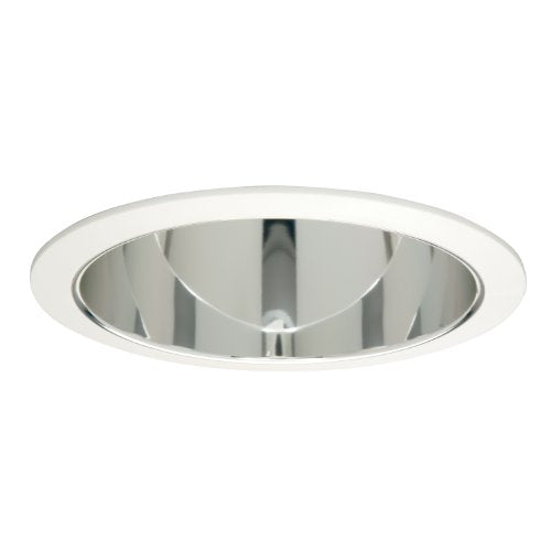 HALO Recessed 406SC 6-Inch Trim Baffle with Specular Clear Reflector and Torsion Springs