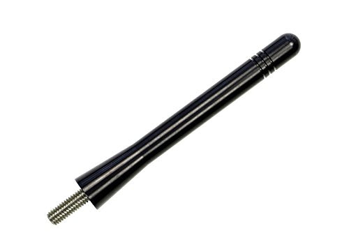 AntennaMastsRus - Made in USA - 4 Inch Black Aluminum Antenna is Compatible with Dodge Neon (1999-2005)