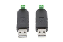 Load image into Gallery viewer, NOYITO USB to RS485 Converter Adapter CH340T Chip 64-bit Suitable for Windows OS 7 8 10 (Pack of 2)

