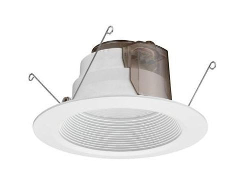 6 in. White Recessed LED Baffle Downlight