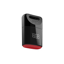 Load image into Gallery viewer, Silicon Power 16GB USB 2.0 T06 Touch Flash Drive, Black (SP016GBUF2T06V1K)
