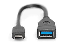 Load image into Gallery viewer, Assmann USB 3.0 SuperSpeed OTG Adapter Cable USB C M (Plug)/USB A F (Jack) 0,15m

