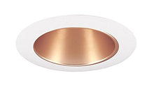 Load image into Gallery viewer, Juno Lighting 17 WHZWH 17WHZ-WH Incandescent Recessed Cone, 4 Inch, Wheat Haze with White Trim
