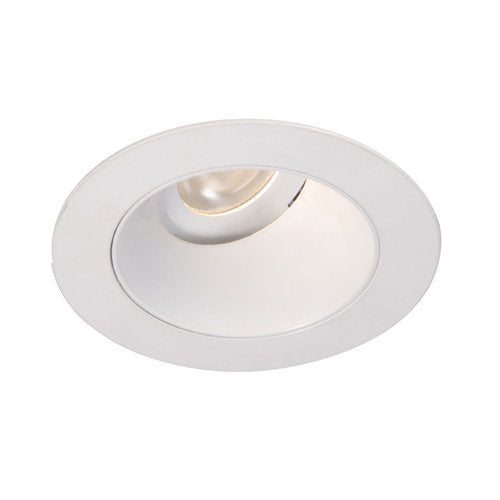 WAC Lighting HR-3LED-T318N-C-WT 4000K Tesla LED Adjustable 0-Degrees To 30-Degrees Round Trim, 28-Degree Beam Angle, 3-Inch, Cool