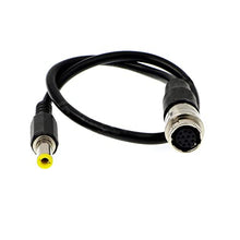 Load image into Gallery viewer, Uonecn 12-Pin Female Hirose to DC 12v Power Cable for GH4 Power B4 2/3&quot; for Fujinon for Nikon for Canon Lens 30cm
