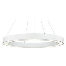 Load image into Gallery viewer, Large Modern Oval White LED Pendant Light 3000K 6080 Lumens

