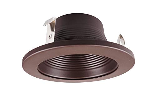 NICOR Lighting 4 inch Oil-Rubbed Bronze Baffle Trim, for 4 inch Housings (19501OB-OB)