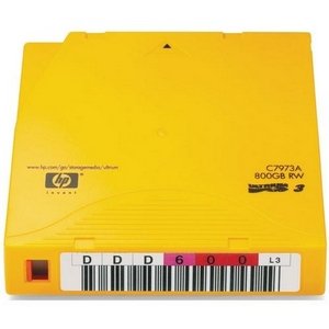 HP C7973AN LTO Ultrium 3 Non-Custom Labeled Tape Cartridge. 20PK 400/800GB LTO3 ULTRIUM NON CUSTOM LABEL TAPMED. LTO Ultrium LTO-3 - 400GB (Native) / 800GB (Compressed)