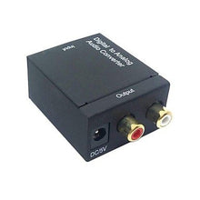 Load image into Gallery viewer, Digital SPDIF Coaxial Coax RCA &amp; Optical Toslink to Analog L/R Audio Converter
