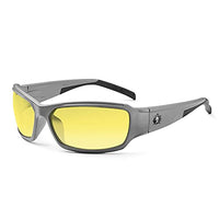 Ergodyne - 51150 Skullerz Thor Safety Glasses - Matte Gray Frame, Yellow Lens