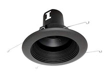 Load image into Gallery viewer, Nicor Lighting 5 Inch Black Recessed Baffle Trim (15511 Bk)
