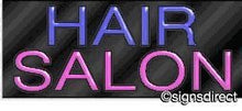 Load image into Gallery viewer, &quot;Hair Salon&quot; Neon Sign, Background Material=Clear Plexiglass
