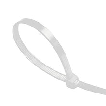 Load image into Gallery viewer, 100 x Natural Releasable Cable Ties 200mm x 4.8mm Reusable Wire Tidy Zip Straps
