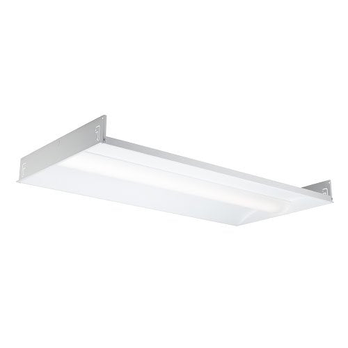 Columbia Lighting LCAT24-40MLG-EDU LCAT LED Contemporary Architectural Troffer, 48 in x 24 in x 4 in, White