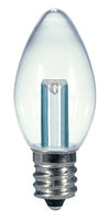 Satco S9156 Candelabra Bulb in Light Finish, 2.13 inches, Candela, Clear