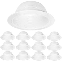 Load image into Gallery viewer, Four-Bros Lighting SB30/WHT/12PK 6 Inch Light Cover Baffle Trim, White
