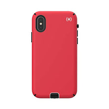 Load image into Gallery viewer, Speck Products Compatible Phone Case for Apple iPhone Xs/iPhone X, Presidio Sport Case, Heartrate Red/Sidewalk Grey/Black (117133-6685)
