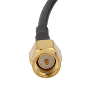 Load image into Gallery viewer, Aexit 2pcs RG174 Distribution electrical Antenna WiFi Pigtail Cable SMA Male to Male Connector 2 Meters Long

