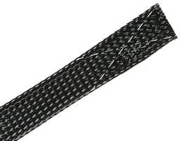 ALPHA WIRE G120NF18 BK005 SLEEVING, EXPANDABLE, 6.35MM, BLK/WHT TRAC, 100FT