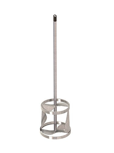 Bon Tool 15-181 19-Inch by 5-Inch Stainless Steel Mud and Resin Mixer for 5-Gallon Container, Silver