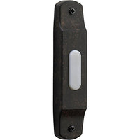 Quorum 7-302-44 Traditional Button from Door Chimes Toasted Sienna Collection in Bronze/Dark Finish