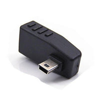 FASEN USB Type A Female to Mini USB B Male OTG 90 Angled Car Audio Adapter