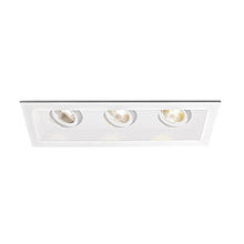 Load image into Gallery viewer, WAC Lighting MT-3LD311NA-W940WT Mini Multiple LED Three New Construction Housing with Trim and Light Engine 4000K Narrow White, 45 Beam Angle
