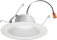 Lithonia Lighting 5/6 Inch White Retrofit LED Recessed Downlight, 12W Dimmable with 2700K Warm White, 750 Lumens