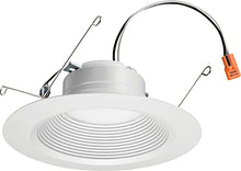 Load image into Gallery viewer, Lithonia Lighting 5/6 Inch White Retrofit LED Recessed Downlight, 12W Dimmable with 3000K Bright White, 835 Lumens
