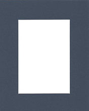 Load image into Gallery viewer, Pack of (2) 20x24 Acid Free White Core Picture Mats Cut for 16x20 Pictures in Baltic Blue
