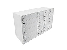 Load image into Gallery viewer, FixtureDisplays 24-Slot Cellphone USB Charging Station Lockers Assignment Mail Slot Box 24 W x 15 H x 8&quot;D Big (8.2&quot;) and Small (4.4&quot;) Slots 15255
