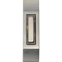 IQ America Rectangular Satin Nickel Lighted Doorbell Button - 1 Each