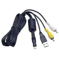 MPF Products 8 Pin Type IV USB & AV Audio Video Cable Cord Lead Replacement Compatible with Select Fuji Finepix Digital Cameras (Compatible Models Listed Below).