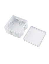Load image into Gallery viewer, Saim ABS IP55 Waterproof Square Junction Box Plain Press on Lid 85x85x50mm
